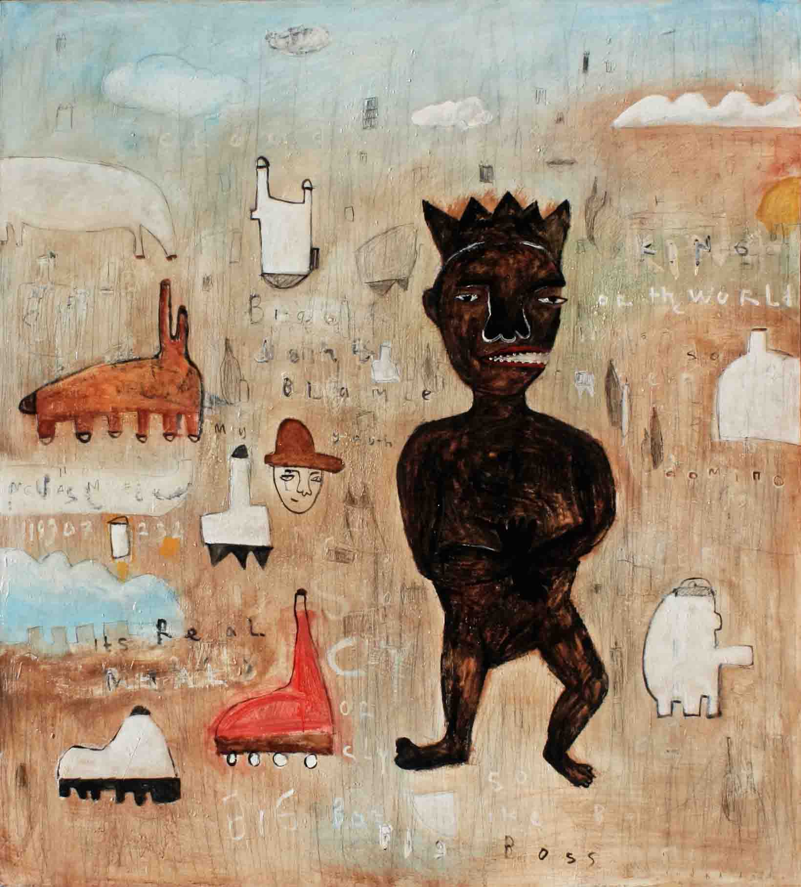 story about king, 180X200cm.A O C, 2013